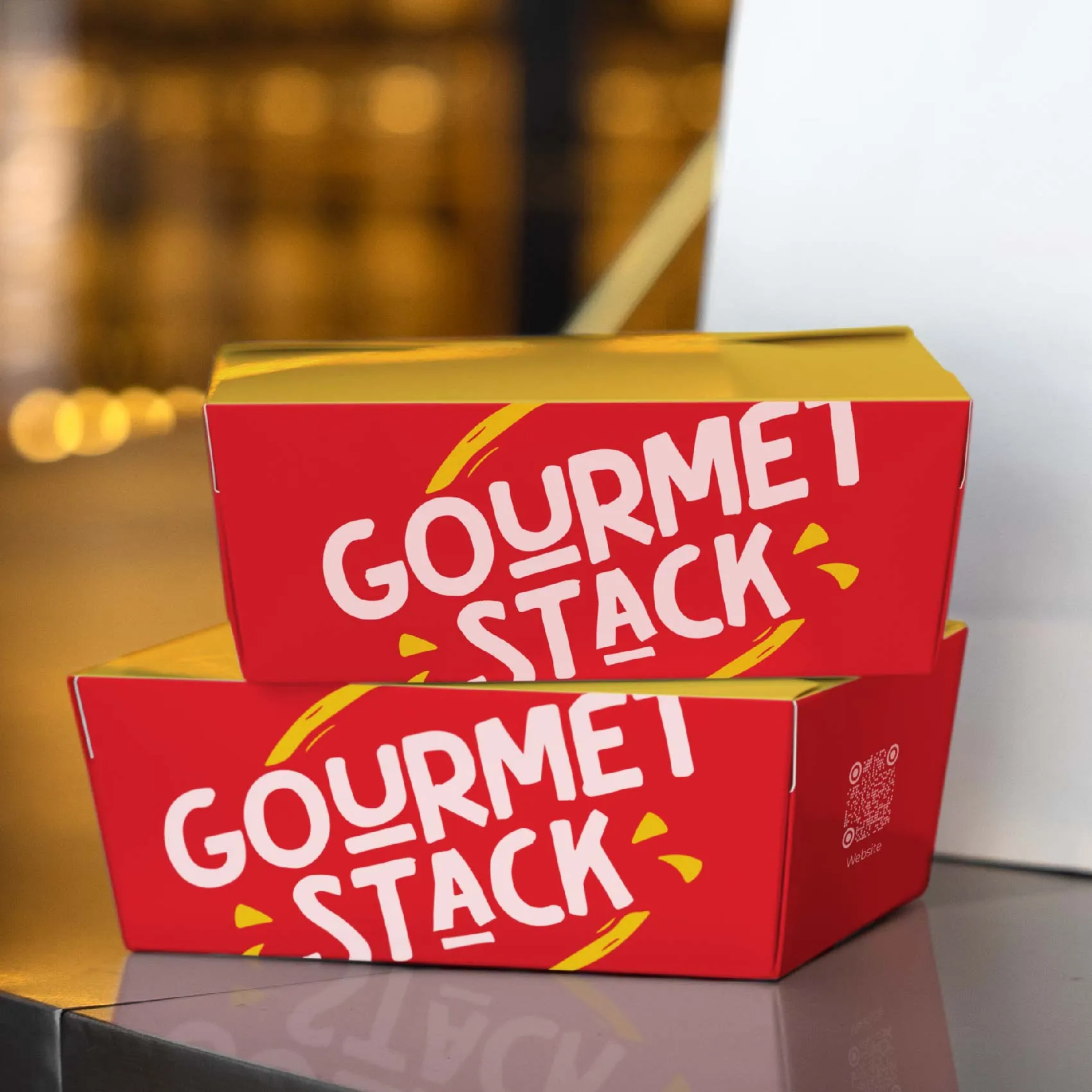 Paper Takeout Box with Logo