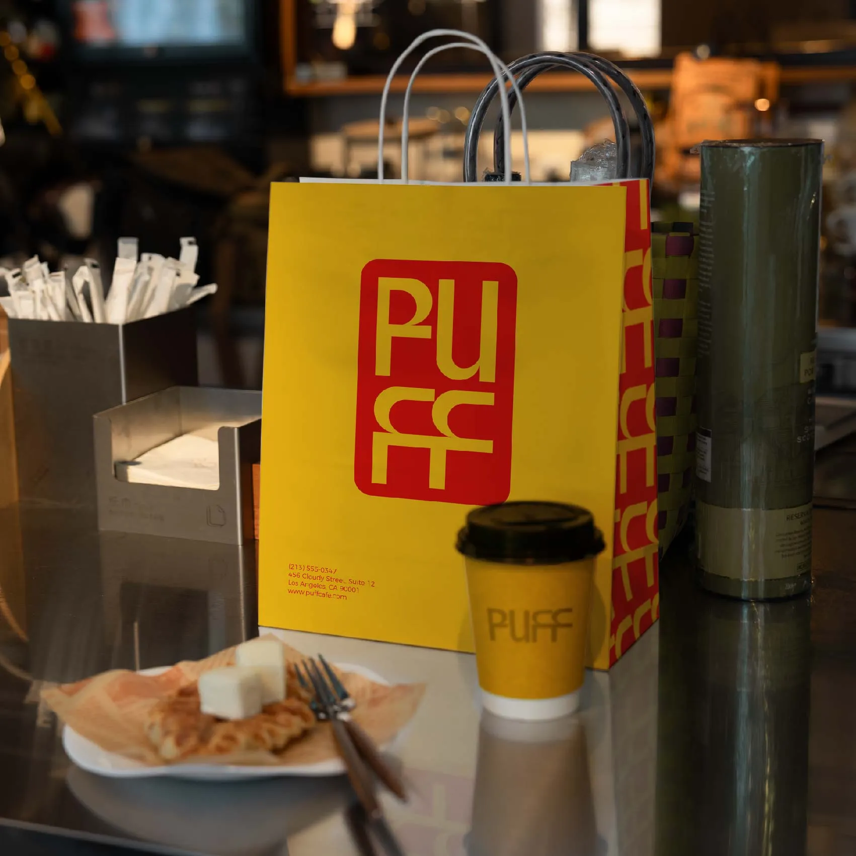 Custom Paper Bag Yellow