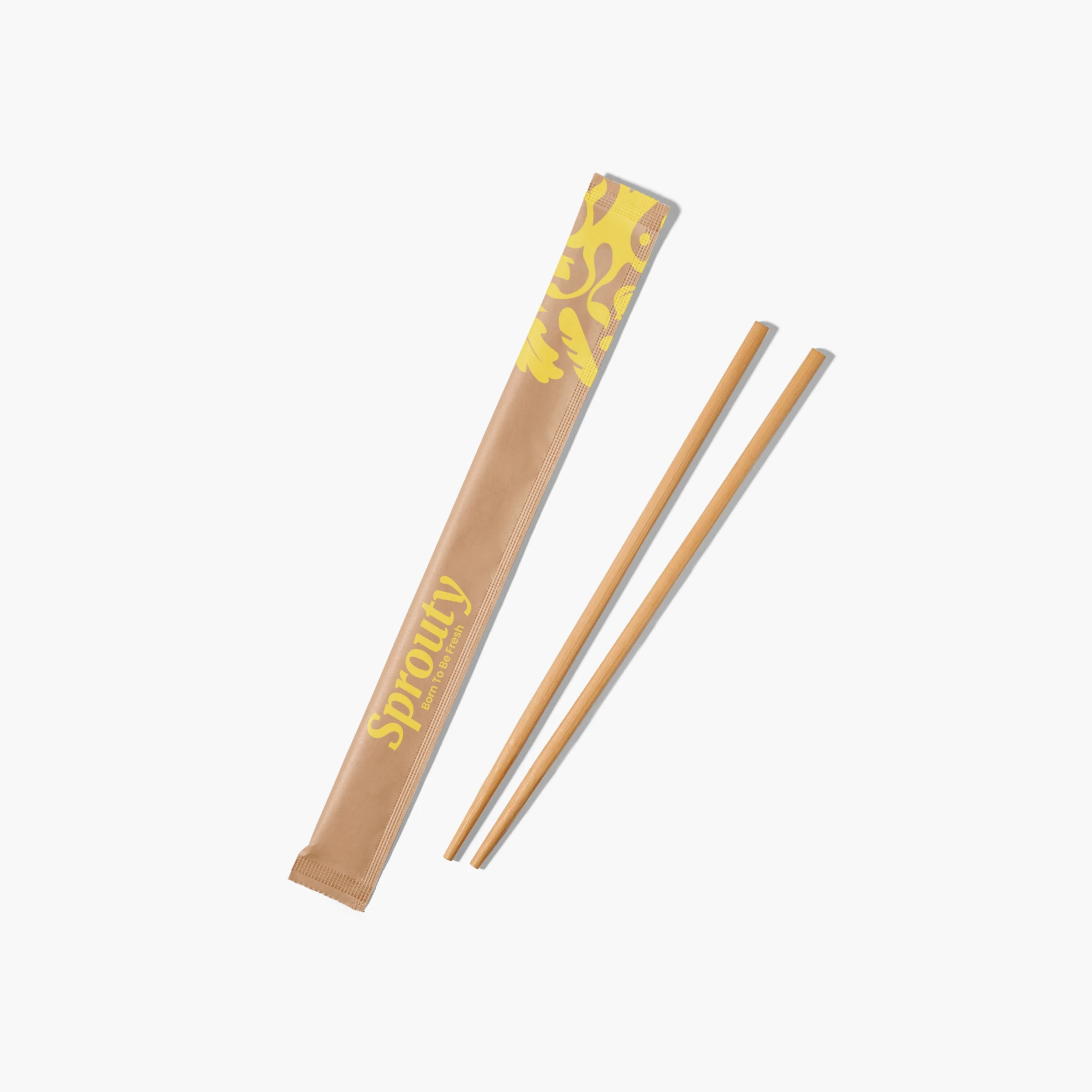 Custom Premium Chopstick with Kraft Paper Wrapping