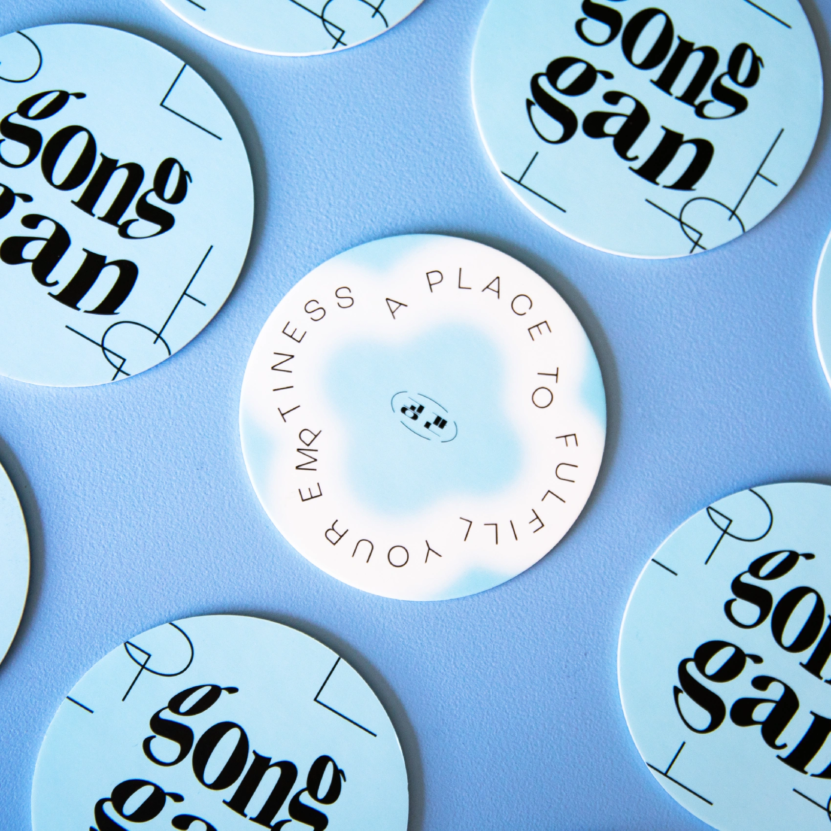 Round Paper Coaster with Logo