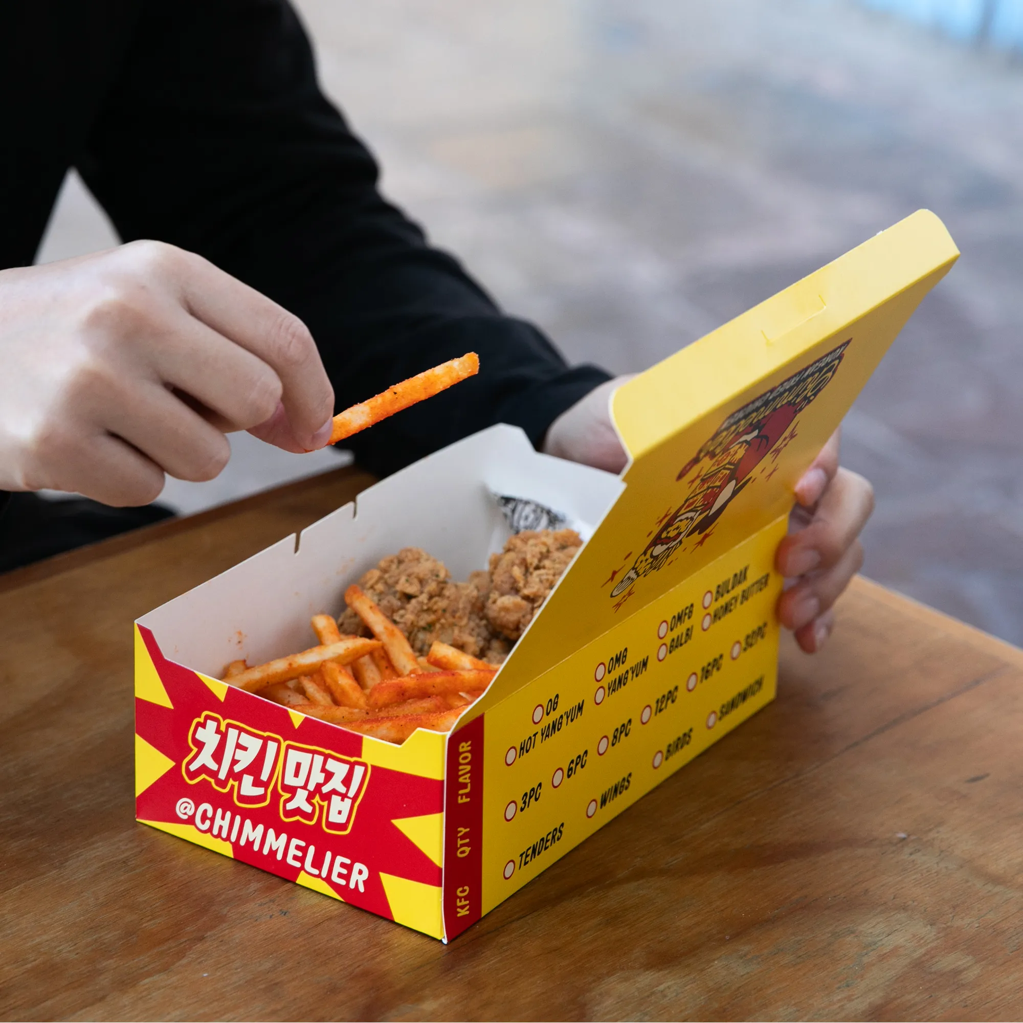 Leak-Proof Paper Chicken Box with Logo