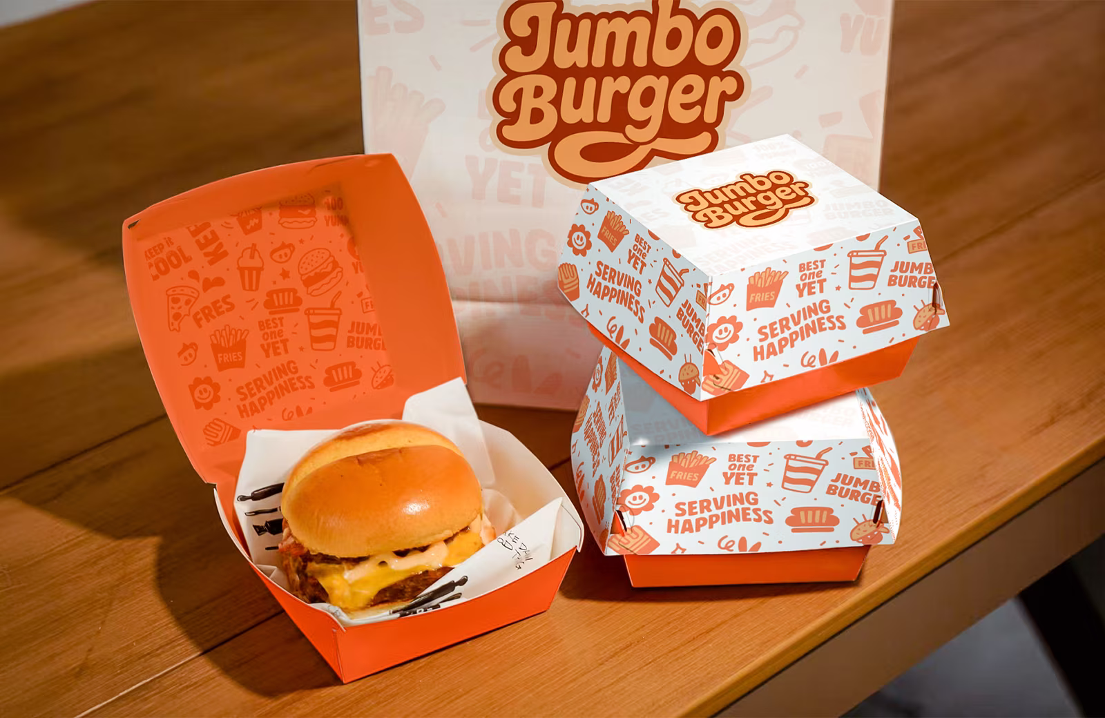 Heavy-Duty Paper Burger Box