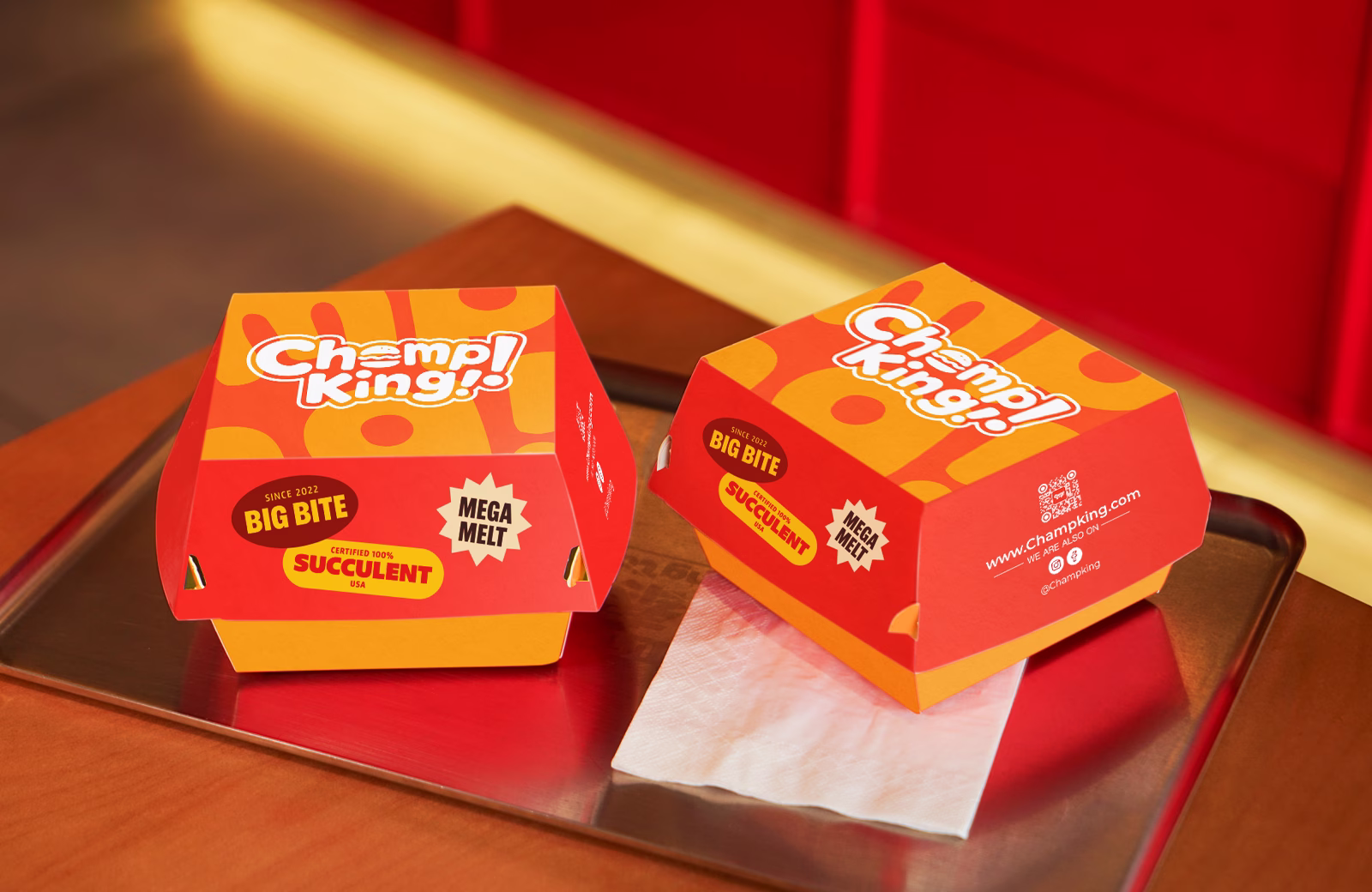 Custom Printed Paper Bburger Box