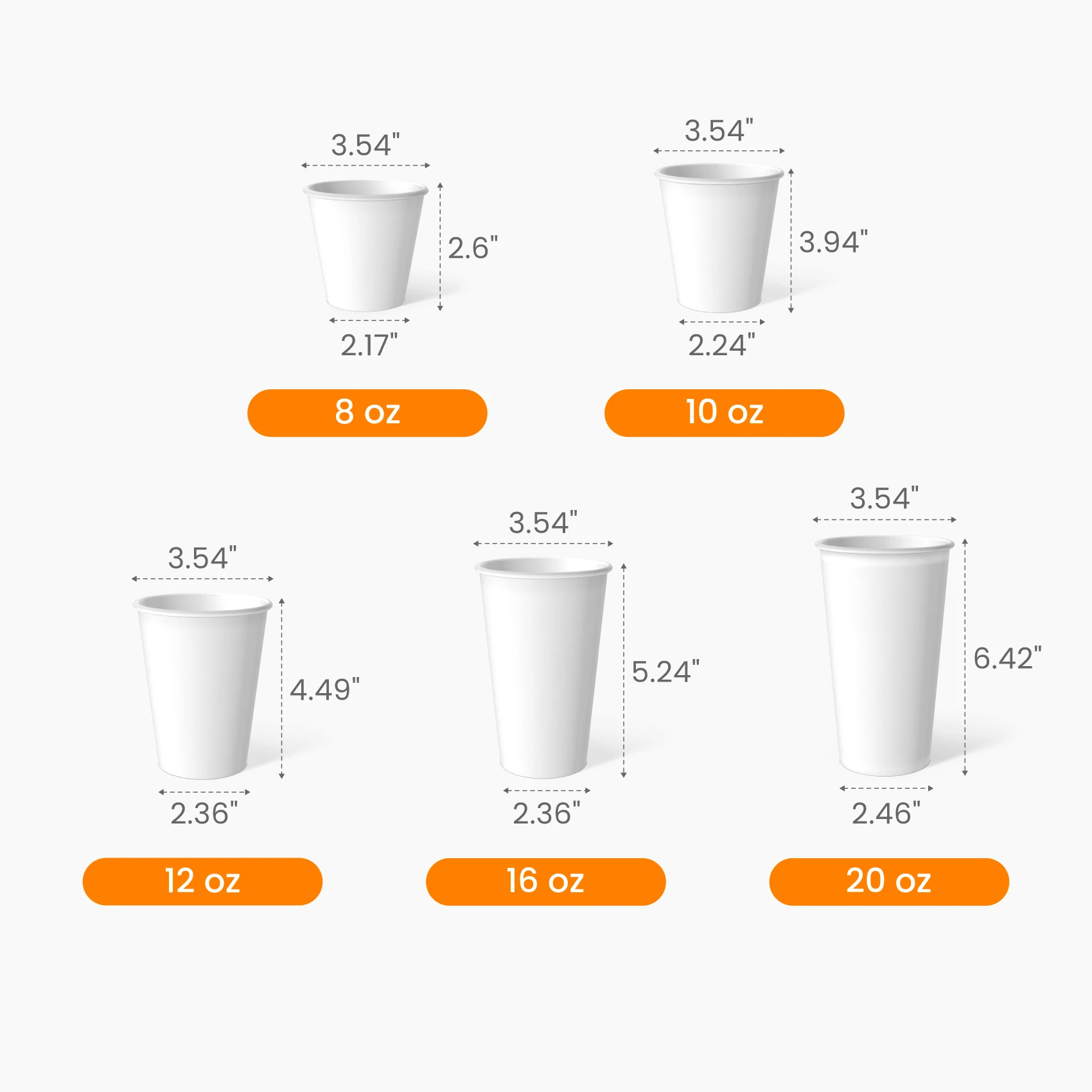 Paper Hot Cup Size