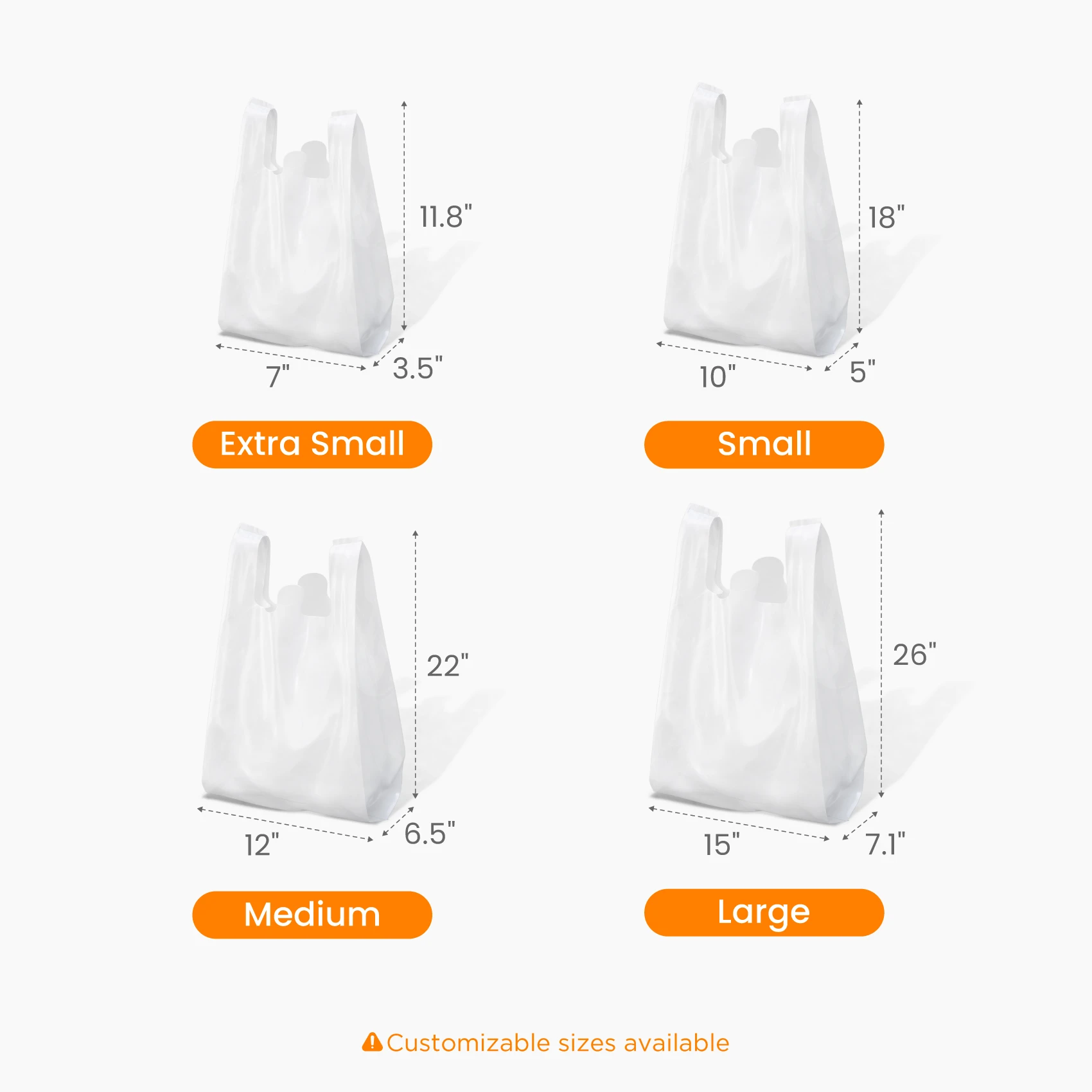 T-Shirt Bag Size