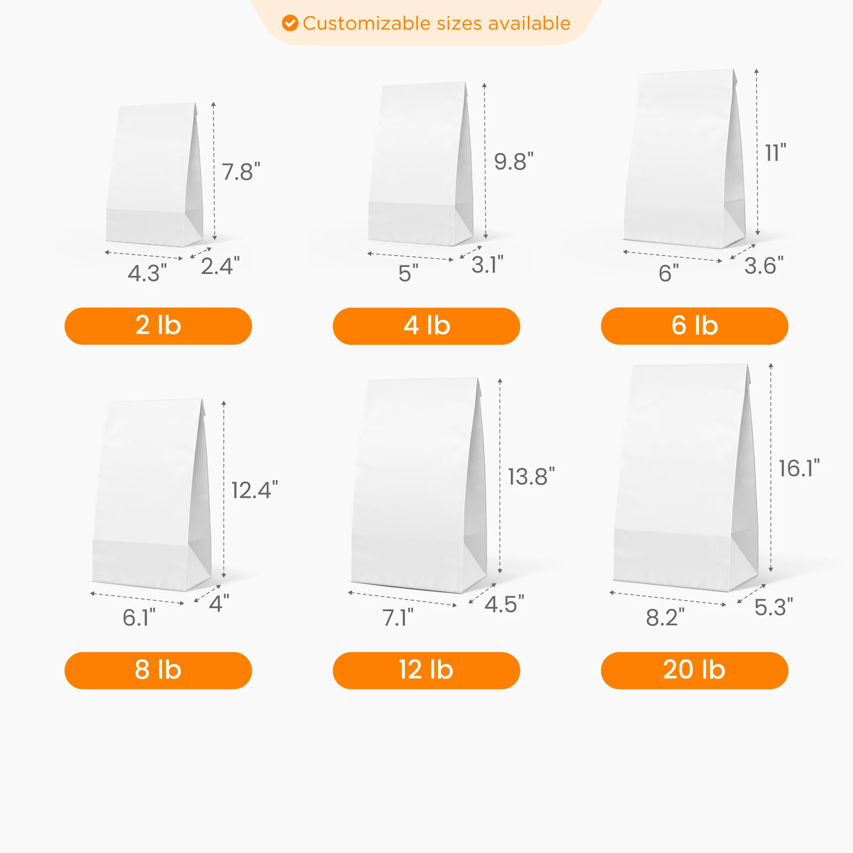 Premium Paper Bag Size