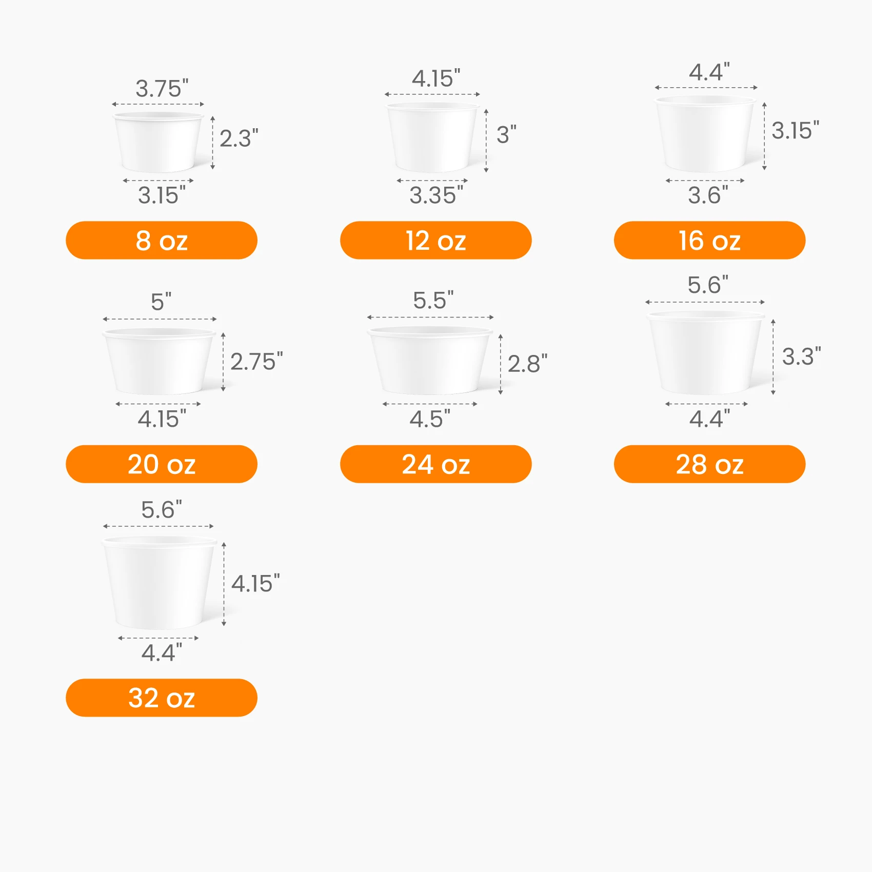 Paper Bowl Size