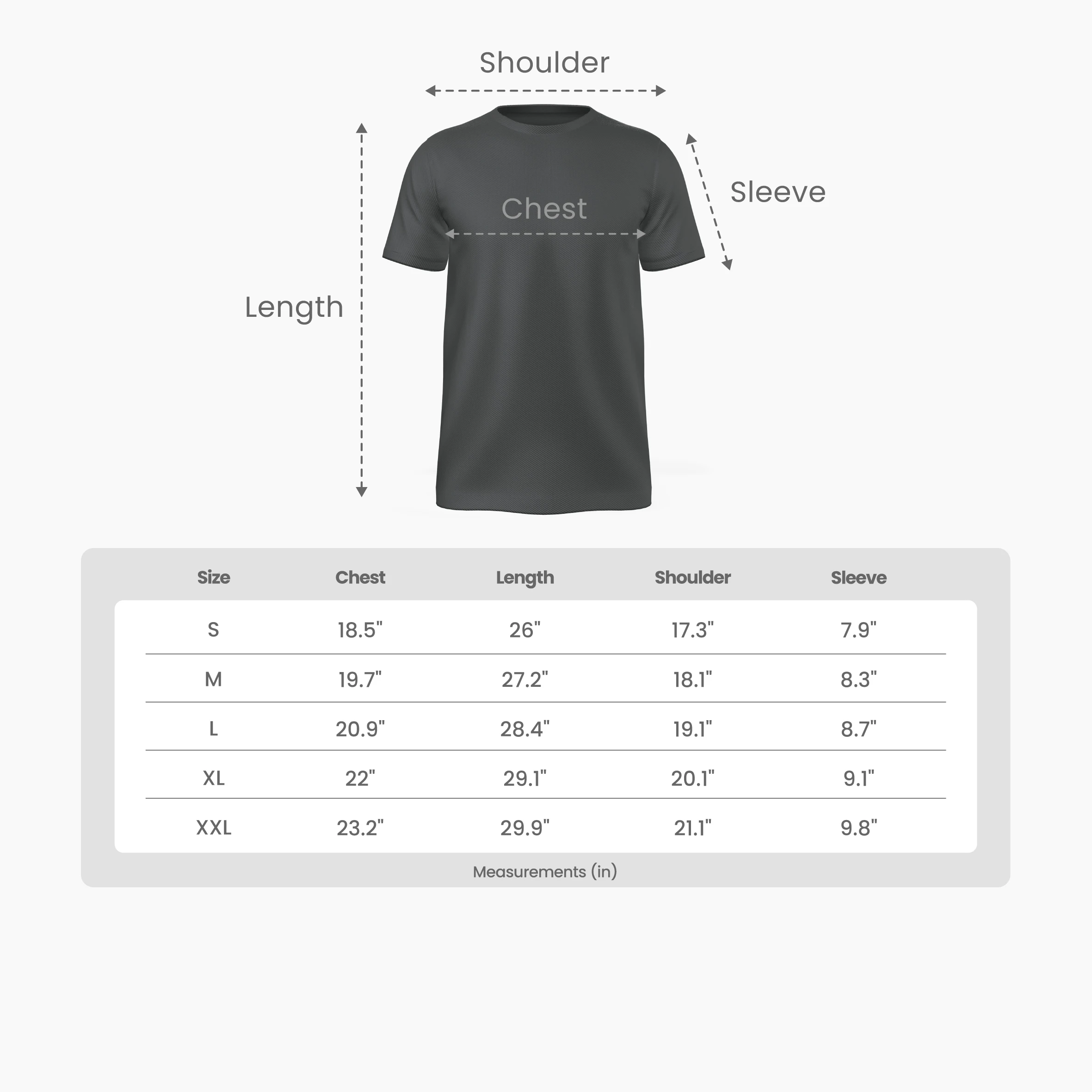 Cotton T-Shirt Size