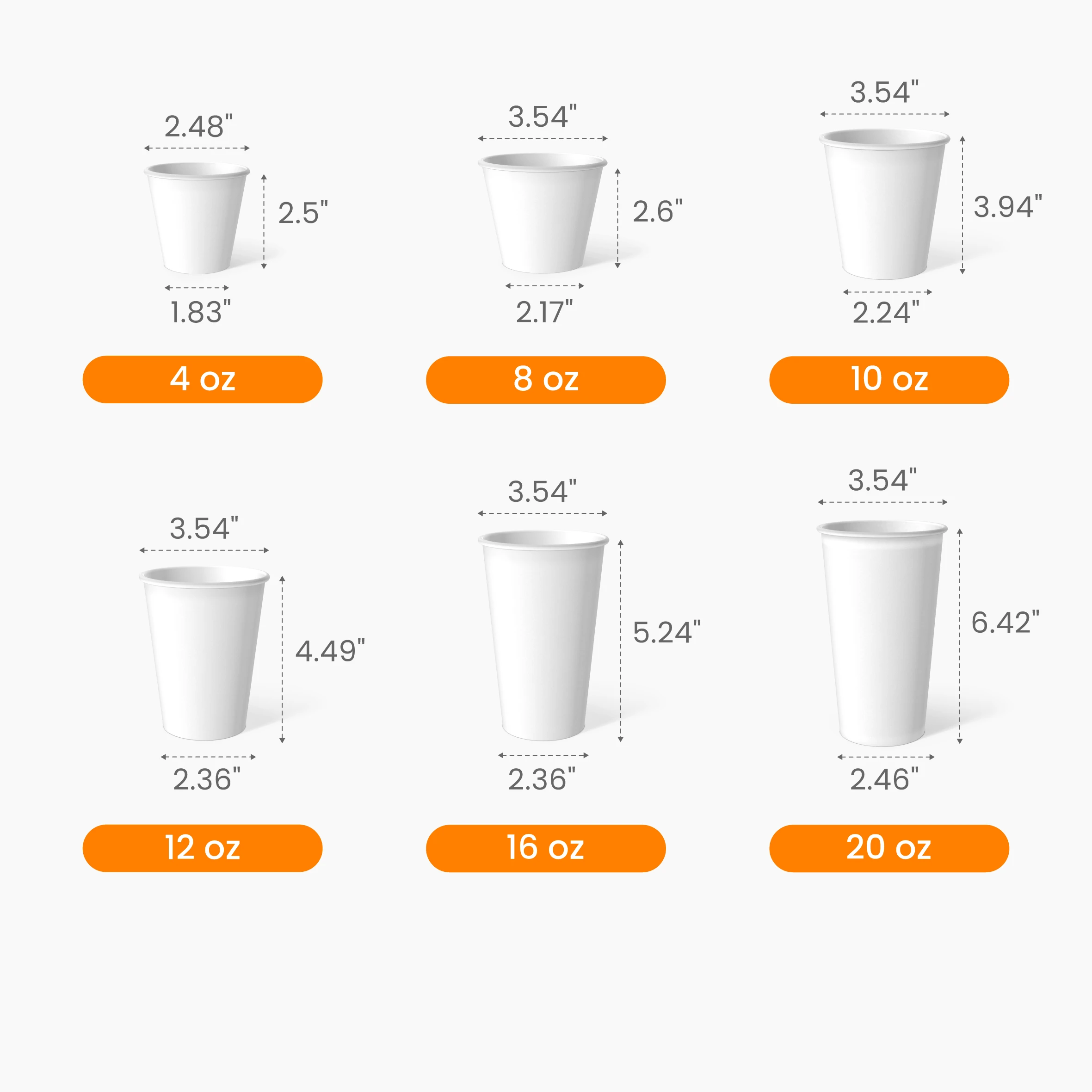 Paper Hot Cup Size