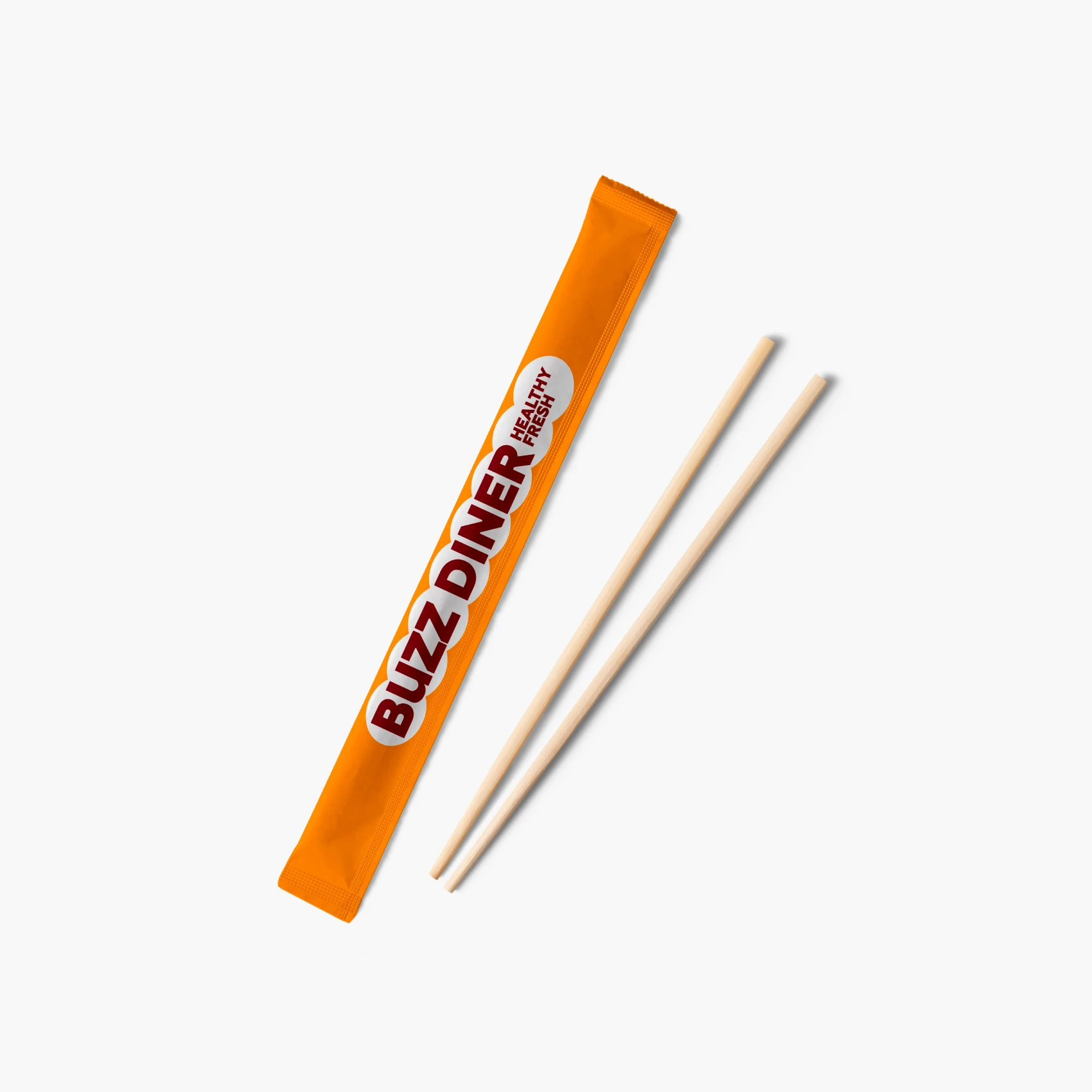 Chopsticks with Tamper-Evident Paper Wrapper