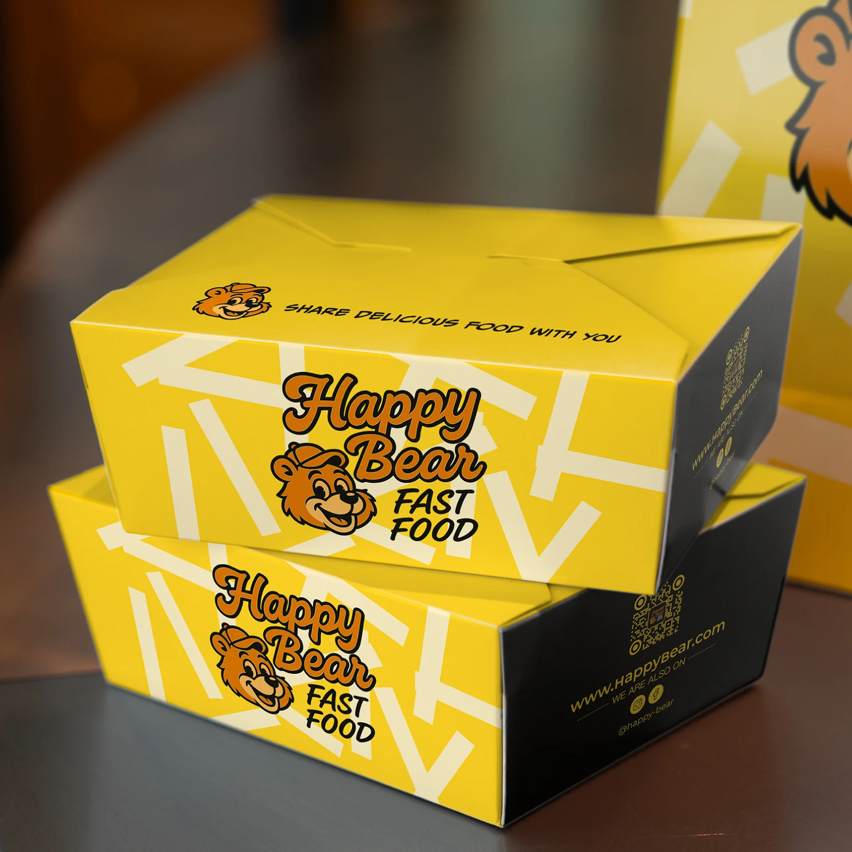 Paper Takeout Box with Logo
