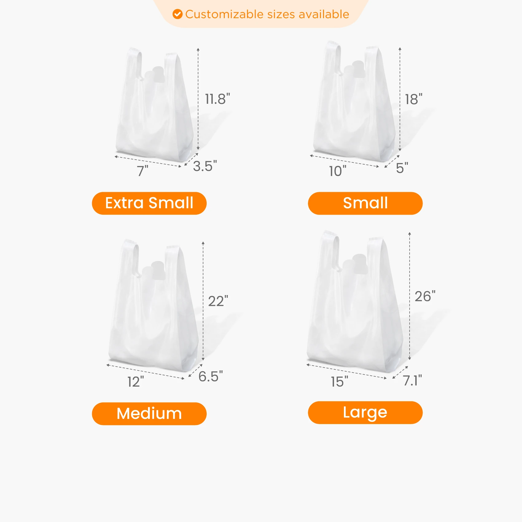 T-Shirt Bag Size