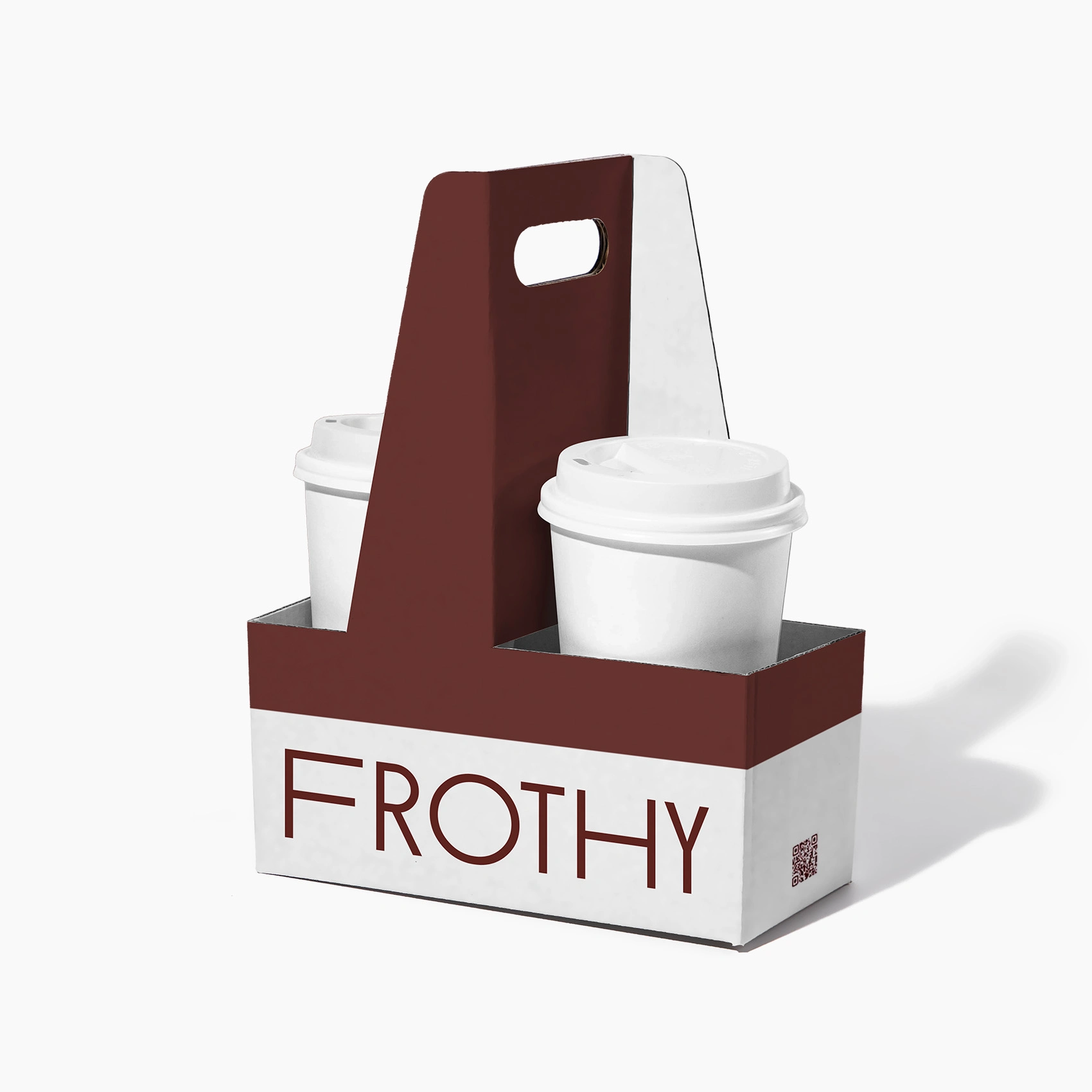 Custom 2-Cup Drink Carrier with Handle